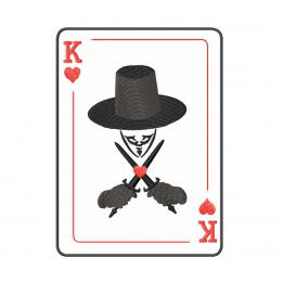 King, playing card. 3 sizes #78